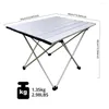 Muebles de campamento aligerado 7075 aleación de aluminio mesa de cámara tralight portátil escritorio plegable de jardín al aire libre para la entrega de picnic deportes dhrxq