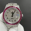 Montre de Luxe Babysbreath Diamond Watch Relojes Защитные часы 41 мм 2824 Автоматическое механическое движение 18K 904L Стальные мужские часы часов водонепроницаемы