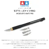 Tamiya 74098 Modeler's Knife Pro Craft Tools Model Cutting Penknife med 3 typer Blad Carving Pen Knives Plastic Model Tool