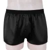 Herrboxare trunks underkläder Silk Satin Basic Boxers Shorts Underbyxor Lightweight Lounge Sports Short Pants For Man