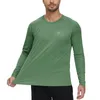 Mens Long Sleeve Tshirt Upf 50 Rash Guard Tee UV Sun Protection Shirt för sportfiske Vandring Träning Utomhuströjan 240326