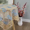 Tkanina stołowa koronkowa haftowa haftowa obrus europejski okładki odporne na kurz do domu el wystrój lodówki herbata