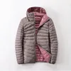 Jackets femininos Ultra Fin Down Jacket for Women Warm Coat Two Parka Feminino Outwear Autumn Inverno 2024