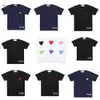 Projektant Commes des Play Mens T Shirt Garcons Red Commes Serce Women Garcons Badge Quanlity TS Cotton CDG Commes des Garcons koszulka Summer High-end top