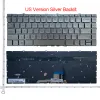 Клавиатуры RU/US Laptop Клавиатура для HP Spectre x360 13AW 13AW0003DX 13AW0008CA 13AW0013DX 13AW0020NR 13AW0023DX TPNQ225 BADSLIT