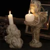 Candle Holders Tealight Holder Decor Candlestick Statue Angel Figurines Stand Table Anniversary Bridal Garden Restaurant