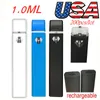 USA Stock Rechargeable 1,0 ml Disposable Vape stylo E Cigarettes 280mAh Batterie Vaporisation vide Pens une cartouche de gram