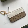 Designer Ophidia Wallet Keychain Ring Card Holder Credit 3 Card Slots Women Men Munt Portemonnees Zipper Key Pouch Fashion Leather Canvas Clutch Handtas Hoge kwaliteit