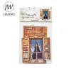 Jianwu 10 Sheets Window Sills Series Vintage Hollow Doors و Windows Decor Decor