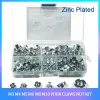 M3 M4 M5 M6 M8 M10 Zinc Plated Four Claws Nut Kit 80-85-120-130pcs Speaker Nut T-nut Blind Pronged Tee Nut Furniture Hardware