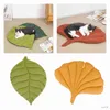 Cat Beds Furniture Leaf Shape Dog Bed Mat Washable Medium Small Kennel Pad Pet Bed 28x 24.4