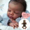 16 Inches Black Skin Vinyl Reborn Baby Doll Kit Zendric Unpainted Unassembled Doll Kit Handmade DIY Toy For Girls Gift