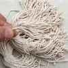 100 stcs/lot, 12 cm witte/zwarte hang tag tag touw polyester snapslot pin lus lus tie -bevestigers