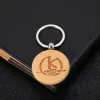 Chave de madeira original França Kaamelott Keychain French Wood Keyring Friend Family Prese