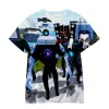 Hot Game Skibidi toalett tshirt barn 3D utskrift t skjortor pojkar anime talerman t-shirt barn kläder flickor korta ärm toppar