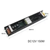 Ultra Thin Dimmable LED Power Supply DC 12V 24V Lighting Transformers 60W 100W 150W 200W 250W AC 220V Driver för LED -remsa