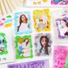 6pcs Kawaii Kpop Toploader Deco Stickers Kore Stili, Sevimli Bulut Deseni, Sevimli Okul Malzemeleri, 3D Hologram, Defter Dekorasyonu