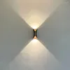 Lampa ścienna 12 W LAMPY Outdoodporne lampy w górę i w dół aluminiowe światła ogrodowe werandy scorce Oświetlenie