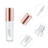 Garrafas de armazenamento 50pcs vazias 2ml mini tubos de brilho labial transparente recipientes de batom recarregável para viagens mulheres maquiagem diy maquiagem