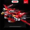 Sluban Building Block Toys Robot B1139 Hurricane Flames 1001PCSレンガの機械的な鎧と主要なブランドと互換