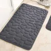 Baignoire tapis de salle de bain Mat à pied mémoire de mémoire ménage épaissage de l'eau épaissie de l'eau absorbante antidérapante Coral Velvet Porte