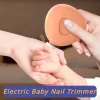 Elektrische baby nagel trimmer set Kid Nail Polisher gereedschap Infant Manicure Schaar Baby Nail Clipper Cutter met 6 stks slijpkop