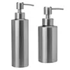 Distribuzione di sapone liquido 2 pcs bottiglie vuote Contenizioni per la lozione per doccia in acciaio inossidabile shampoo remillabile 250 ml 350ml