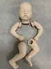 NPK 19 -calowy Zestaw dla lalki Baby Doll Zestaw Nieprzymalany zestaw z tkaniną do ciała DIY części 240409