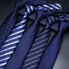 Neck liens pour hommes habitants Zipper cravate femelle mariage mariage bleu Stripe Fine Black Lazy gratuit One Easy to Pullq