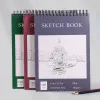 A4 Hardcover Sketch Book Spiral Wire Bound 100 Sheets Thick Paper Art Student Sketching Drawing Writing Sketchbook Art Supplies