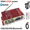 Radio KENTIGER HY502S With 12V5A Power Adapter 40W Mini Bluetooth Amplifier + AV Cable+ Remote Control USB/SD Card Player FM Radio