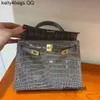 Handbag Crocodile Leather 7A Quality Women 25cm real colorDHETW0JL