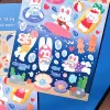 Koreański import Oryginalny Rabbit Bonito Kawaii In The Beach Paper Naklejki Scrapbooking DIY Journal Stationery Prezent Naklejka