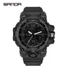 Polshorloges sanda 6030 topmerk sport herenhorloges militaire kwarts horloge man waterdichte polshorloge voor mannen klok relogios