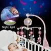 Baby Rasseln Crib Mobiles Spielzeughalter rotieren mobile Bett Bell Musical Box Projektion 012 Monate geboren