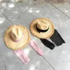 ワイドブリムハットバケツ帽子新しい夏のフロッピー％ラフィ麦わら帽子折りたたみ式ビーチハット