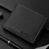 Men Nouveau portefeuille minimaliste ultra-mince en cuir PU Multi-slot Nouvet