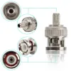 10st/parti BNC Man Crimp Type Connector för CCTV Systems Kvinnlig kopplingskontakt BNC RG58/RG59/RG6 Partihandel