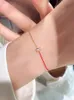 Hot summer simple red rope rabbit rope bracelet designer rope bracelet stackble red thread