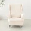Chair Covers Elastic Wing Stretch Spandex Sloping Back Armchair Sofa Slipcovers With Seat Cushion Cover Protector Home Decor 1PC