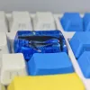 Клавички киты осенние ручной ремесленной смола Keycaps Ocean Dolphins для механической клавиатуры с подсветкой GK64 RK61 GH60 Custom Backspace Крышка клавиш