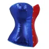 Corsetti Steampunk corsetto gotico Mujer sexy Renaissance pirata Bustier Burlesque Korsett Red Blue Halloween Corsage Overbust