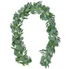 Decorative Flowers 3pcs Artificial Garland-Perfect For Weddings Parties And Home Decor Room Party Decoration Dining Table
