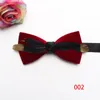 simple velvet solid color bow tie men feather decoration fashion suit accessories business tie240409