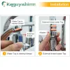 KPS Hydroelec Light Temperature Sensor LED Shower Water Faucet Accessories Tap Nozzle For Bathroom Kitchen Hand Shower Pipe Hose