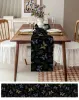 Butterfly Watercolor Plant Table Vintage Runner Decoração de casamento Decoração de mesa de férias Tonela de mesa de linho