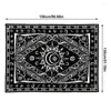 Wandteppiche schwarz -weiße Wandteppichstars Space Sun Trippy Moon Tischdecke Home Decor Beach Handtücher Yogamatten Decken Decken