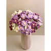 Fiori decorativi tessuti a mano bouquet gancia all'uncinetto in lana fiore regalo di prodotto finito artificiale per la giornata dell'insegnante