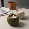 Candle Holders Creative Cement Holder Desktop Irregular Solid Color Cup Living Room Household Container