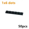 50pcs DIY Builds Cienka płyta 1x6 DOTS Klasyczne cegły edukacyjne rozmiar twórczy kompatybilny z 3666 zabawkami dla dzieci